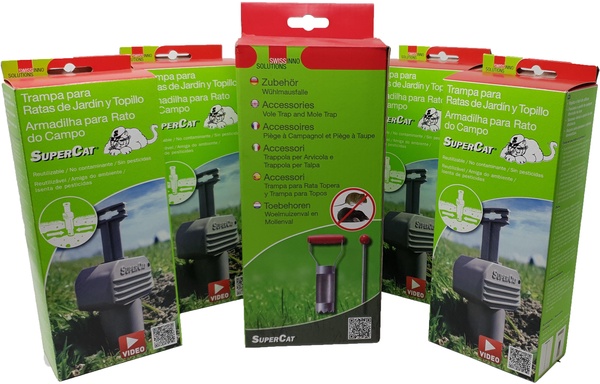 Pack Ahorro 4 Trampas Topillos + Perforador